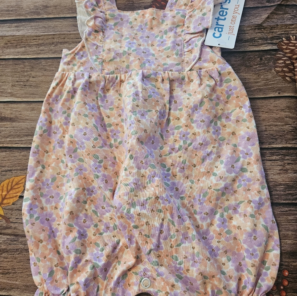 Carter's Pastel Floral Baby Romper